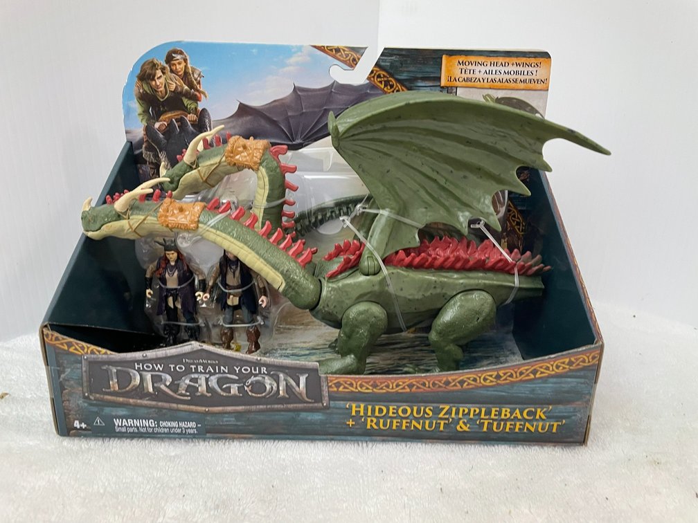 How To Train Your Dragon-The Hideous Zippleback + Ruffnut & Tuffnut dragon