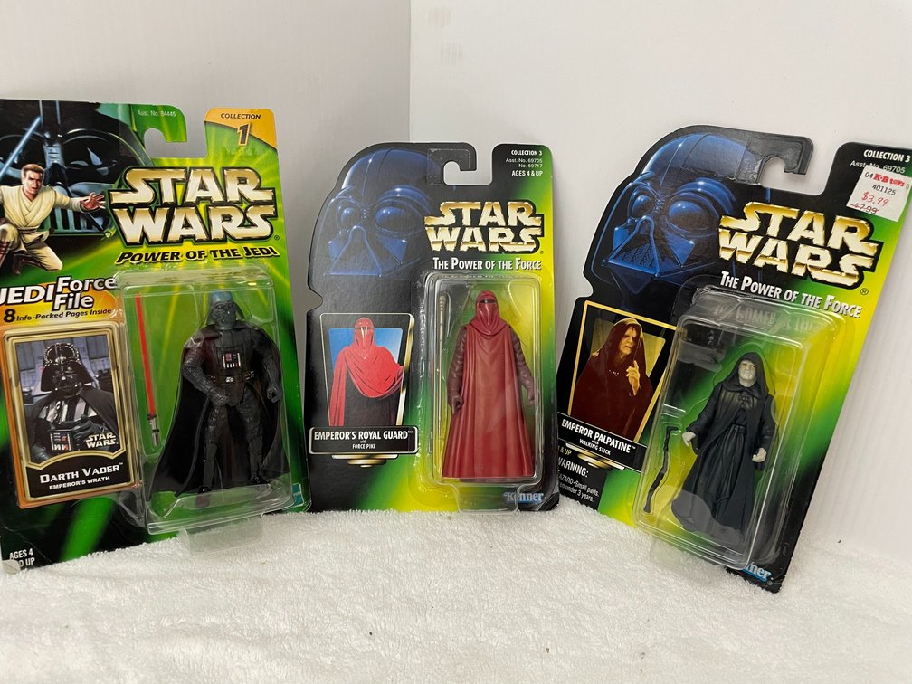 Star Wars Action figures-Darth Vader, Emperor Palpatine, Emperor's Royal Guard