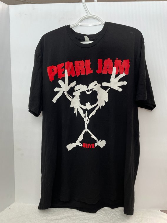 Early 2000's re-issue Pearl Jam live tour double sided print shirt