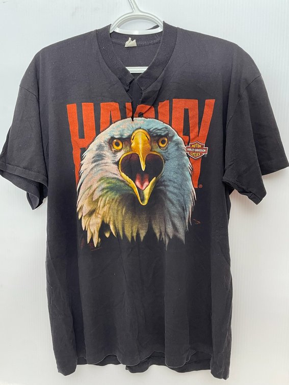 Vintage 1988 Harley Davidson Screaming Eagle t-shirt-with split neck-size XL