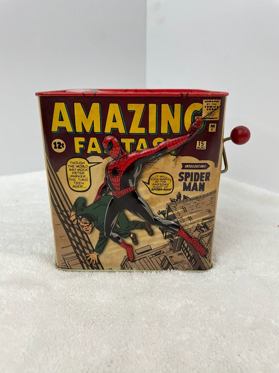 Amazing Fantasy Spider-Man themed Jack in the Box