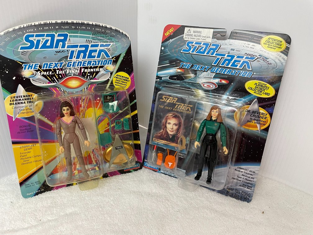 2 Star Trek Action Figures-Dr. Crusher, The Counselor
