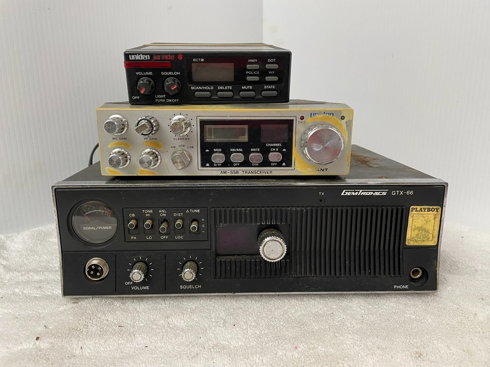 3 Citizen Band radios-1 base station, 2 portable