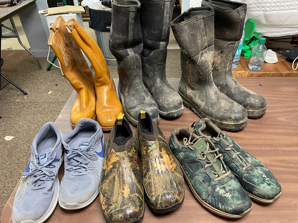 Men's sizes 11, 11 1/2, 13 shoes and boots