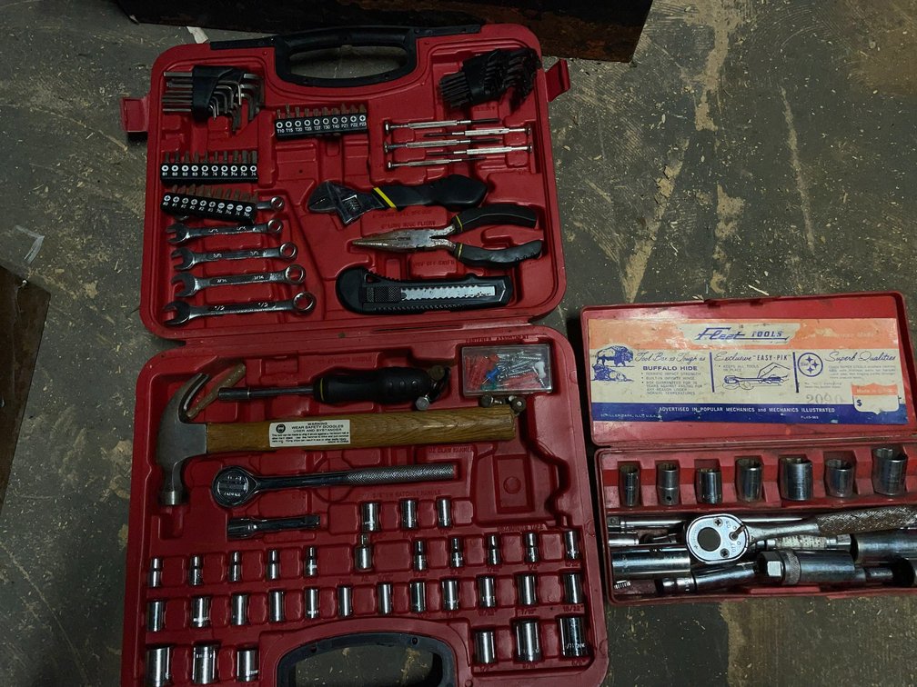 Hole repair kit and Fleet socket set