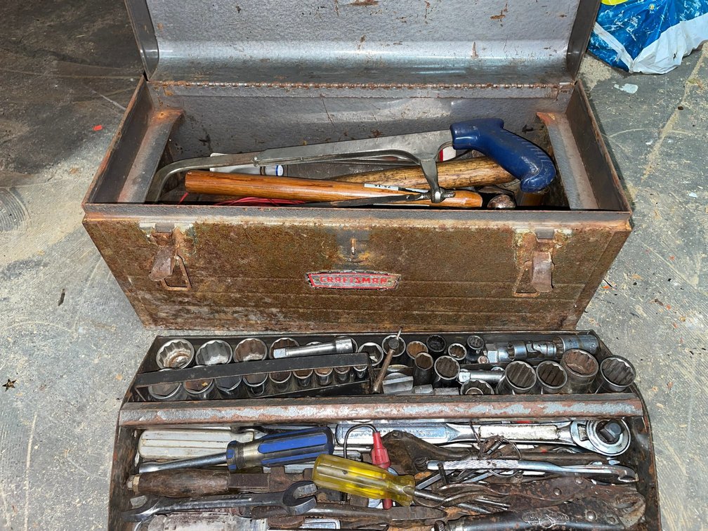 Craftsman toolbox with Craftsman tools