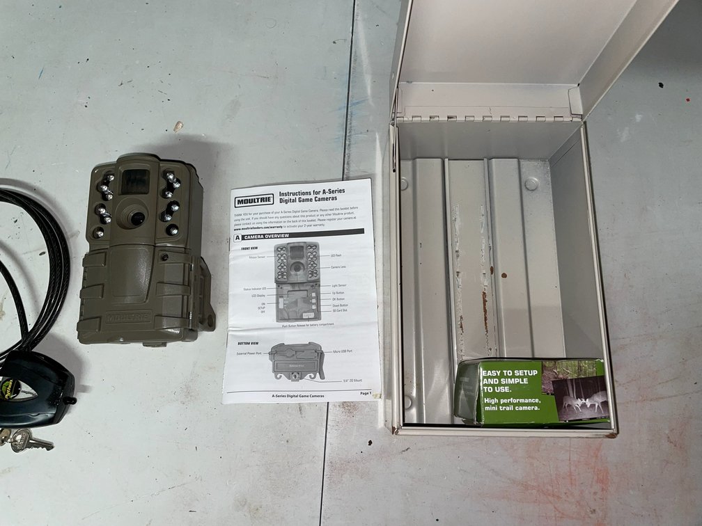 Moultrie Digital Game Camera with Security Box & Python Cable Lock