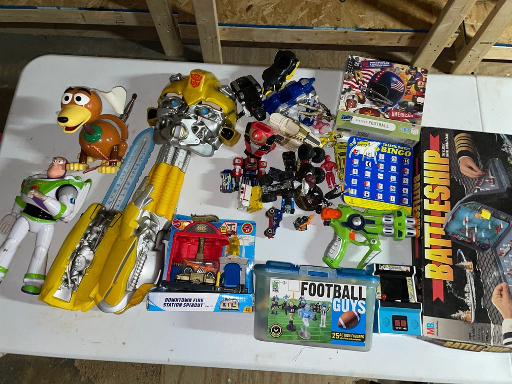 Collection of children's toys and games