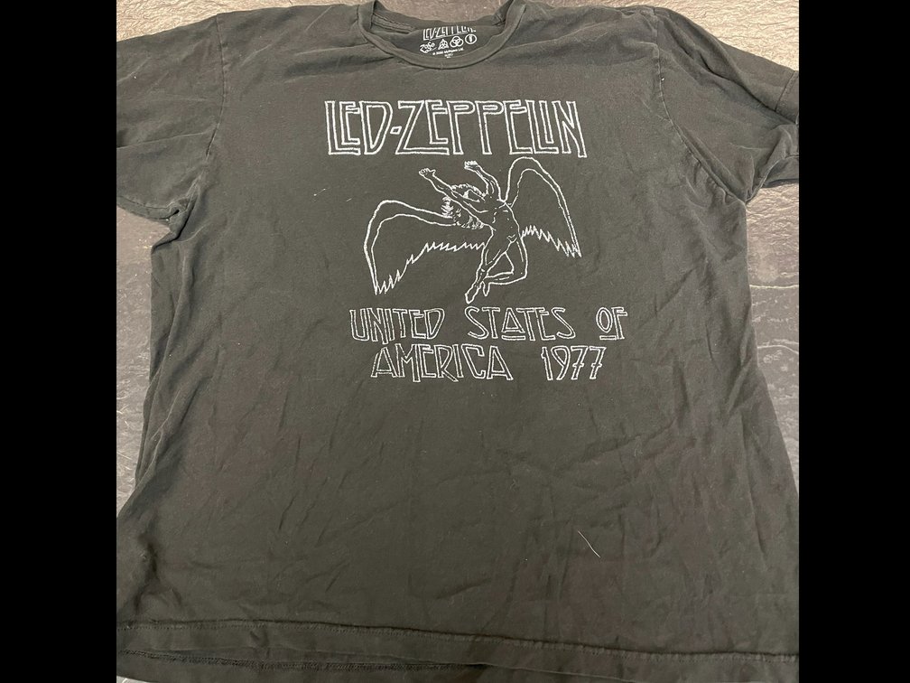 Collection of 3 reprinted t-shirts-Wrestle Mania VI-size XL, Poison-size XXL, Led Zeppelin United States of America-size XL