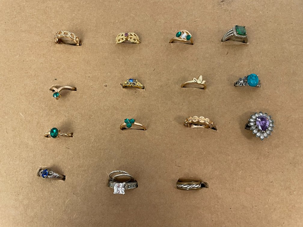 Selection of costume jewelry rings