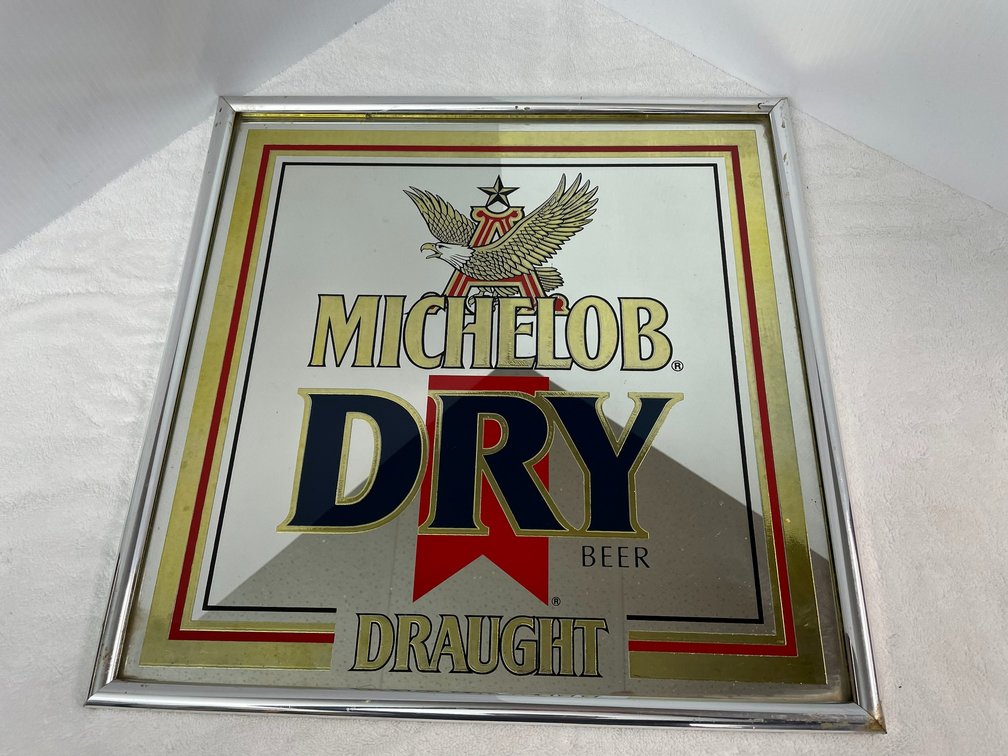 Michelob Dry Draught advertising mirror