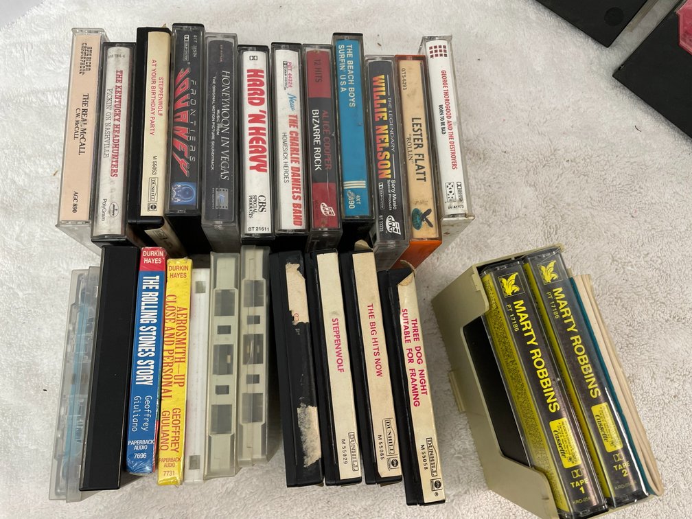 Selection of music cassettes