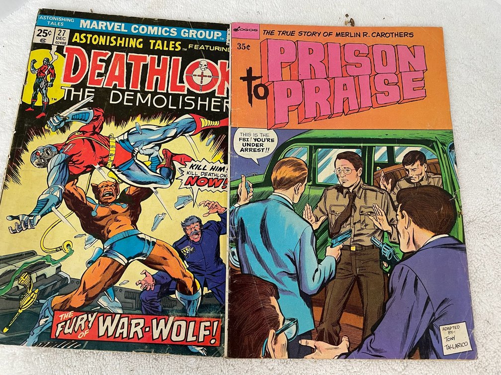 2 Comic books-Prison Praise, Deathlock/The Demolisher