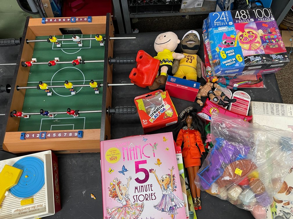 Collection of children's toys