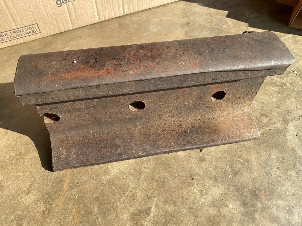 Rail Beam used as an Anvil