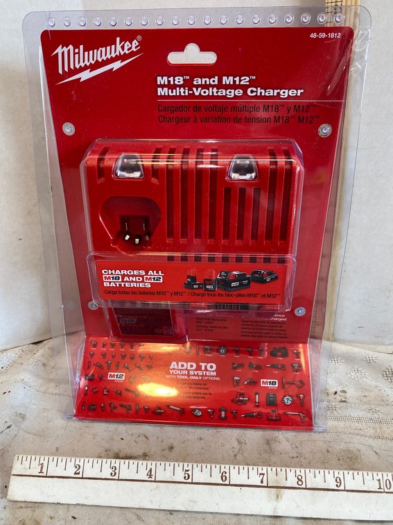Milwaukee Battery Charger M18 and M 12 Multi Volt Batteries