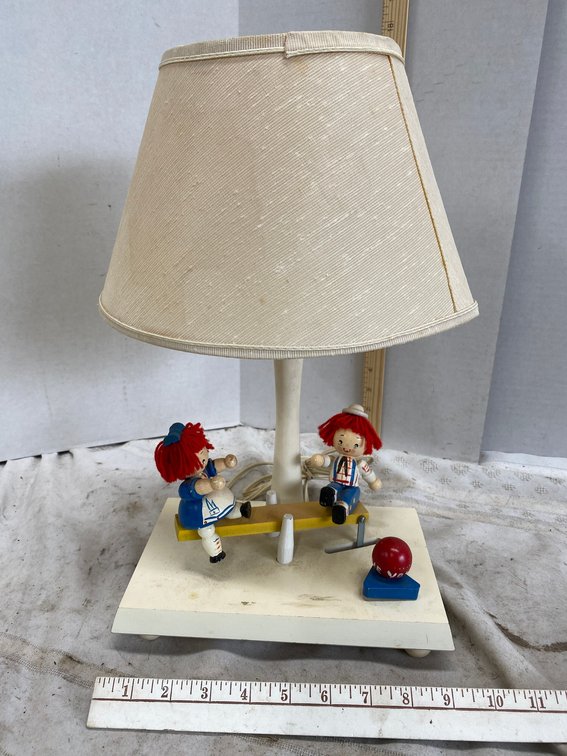 Raggedy Ann and Andy Musical Lamp