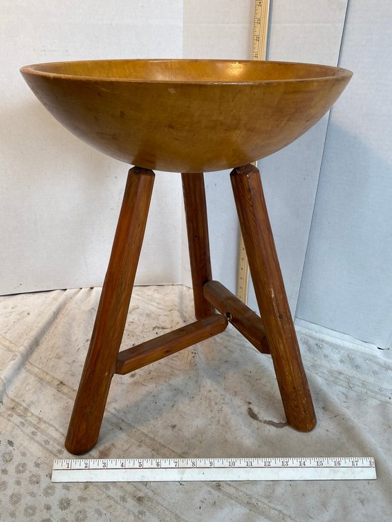 Wooden Bowl on a Stand