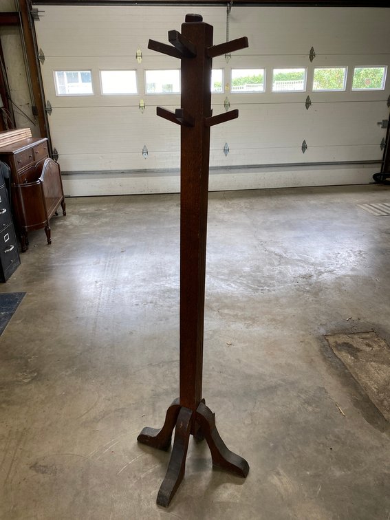 Early Wooden Hall Tree