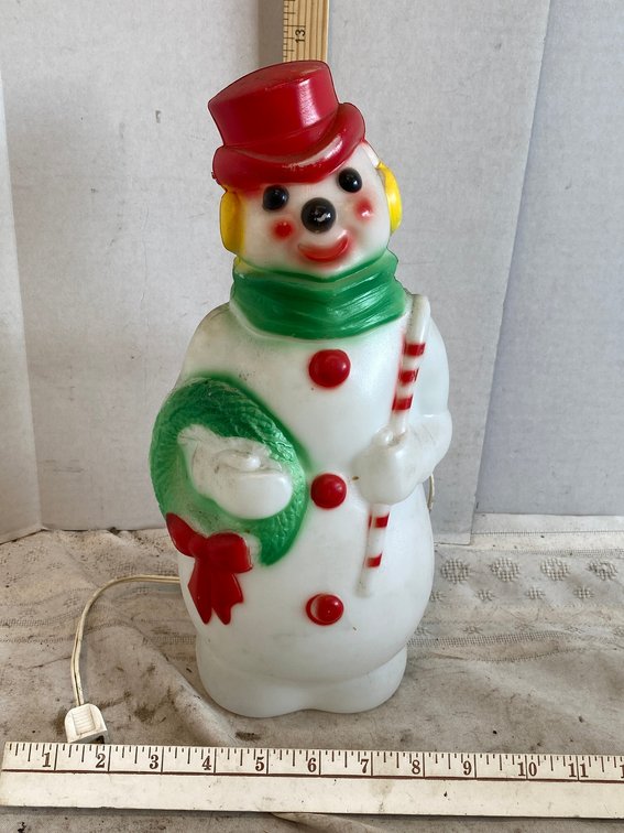 Snowman blow Mold