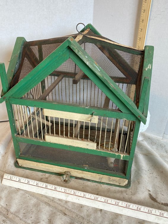 Early Wooden birdcage