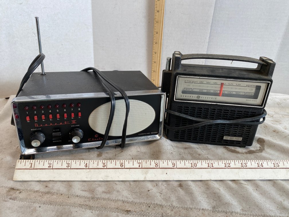 Bearcat 3 Scanner Electra Model, General Electric AM/FM Radio
