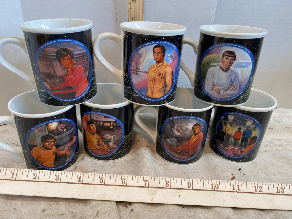 7-Star Trek Mugs