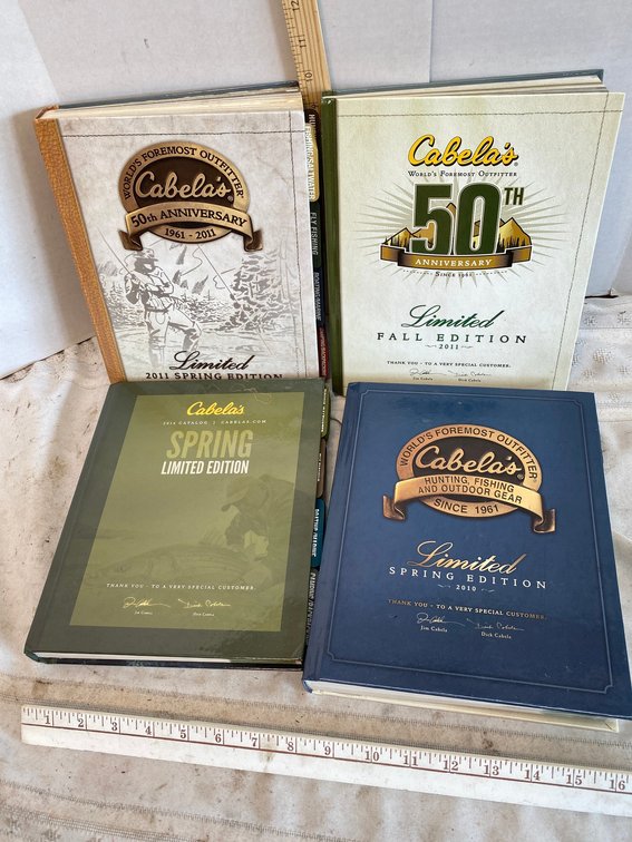 4-Cabela's Limited Edition Catalogs