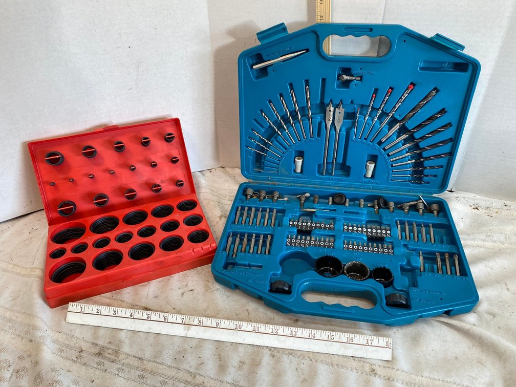 Assortment of O-rings, Drill Bit and Driver Kit