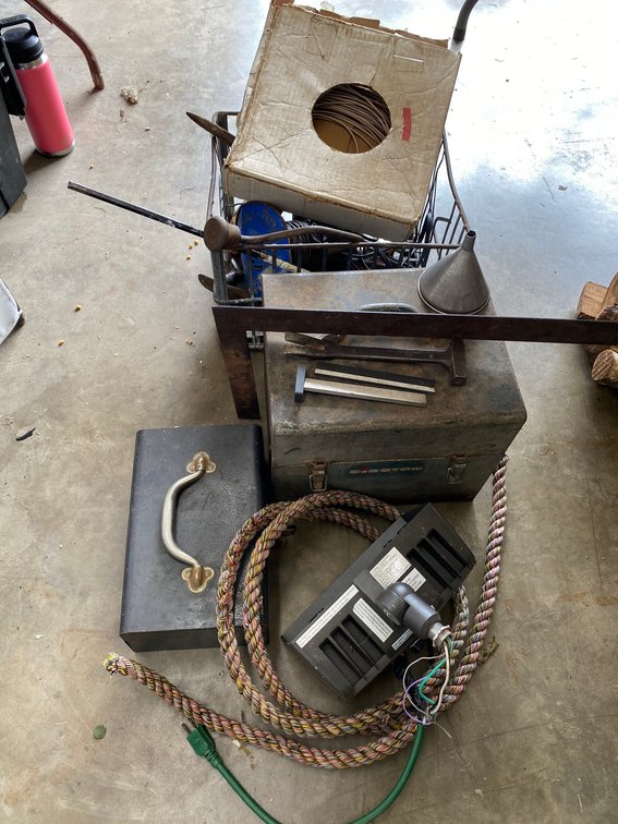 Various Tools, Tool Boxes, Wire, Work Light, Square and More