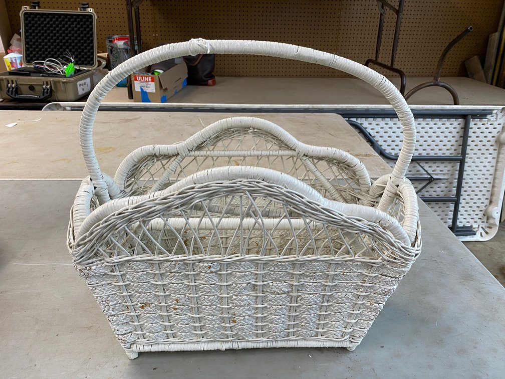 Wicker Magazine Basket