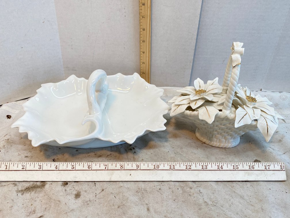 2-Porcelain Baskets