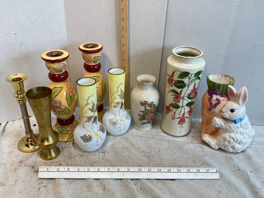 Candle sticks, Vases, Easter bunny Vase