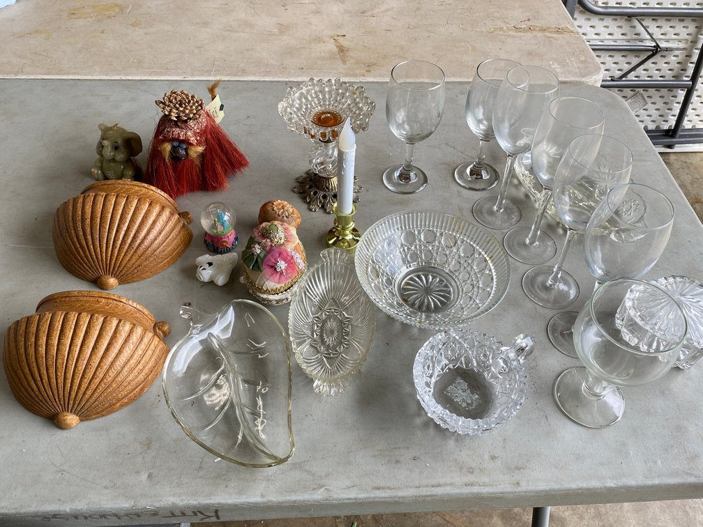 Glassware Decorator Items, Elephant Candle
