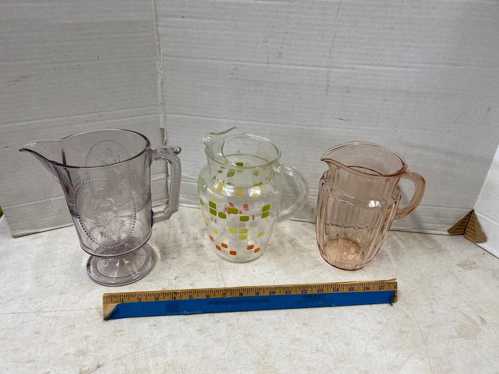 3-Glass Pitchers