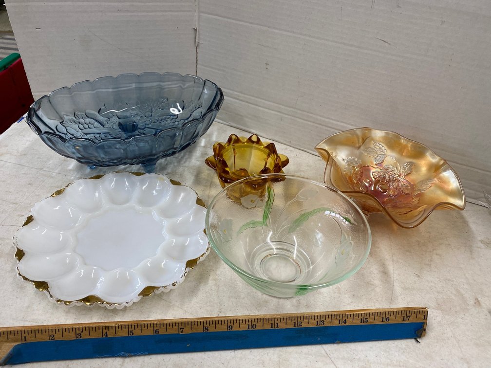 Glass Bowls, Egg Plate