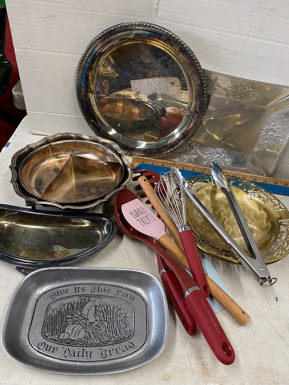 Kitchen Aid Utensils, Silver Plate Items