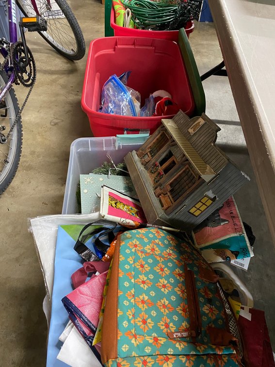 3-Totes of Holiday Decorations