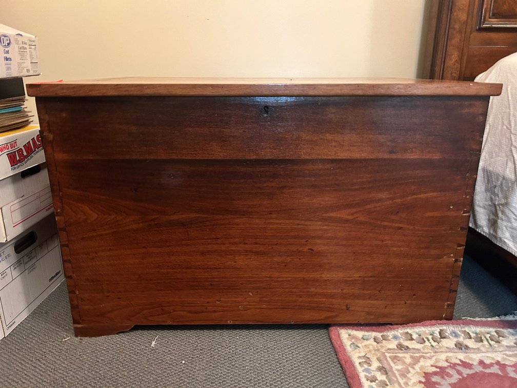 Antique dovetail blanket chest-39" x 26" x 25"