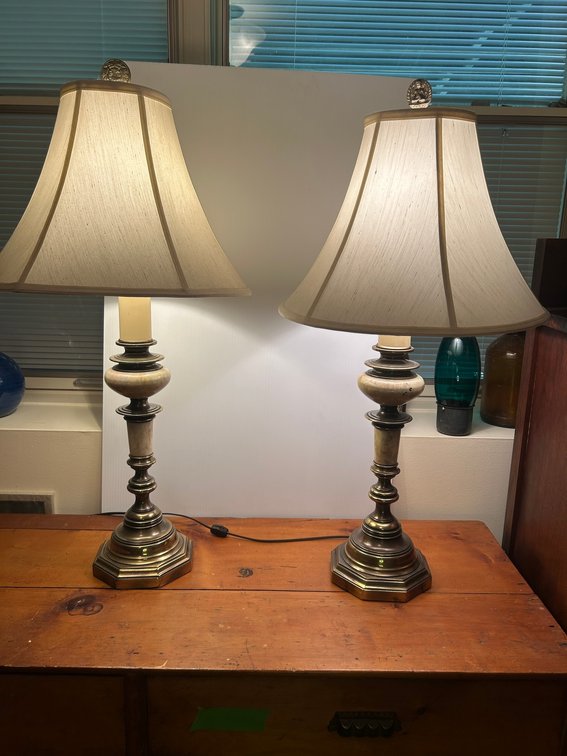Pair of matching table lamps