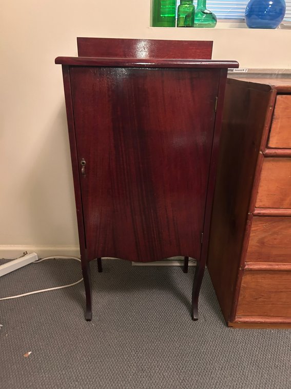 Antique record cabinet