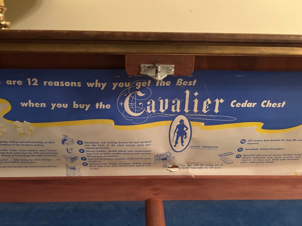 Cavalier brand cedar chest