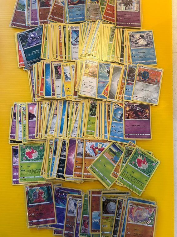 Collection of Pokemon cards-foil cards, shiny cards, various other cards