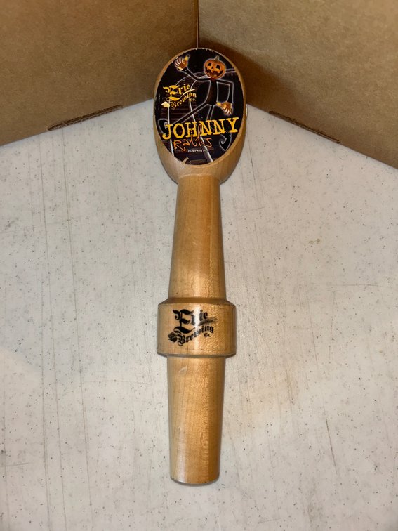 Erie Brewing Company Johnny Rails tap handle