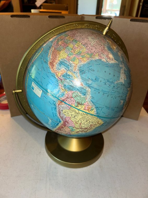 Cram's Scope-O-Sphere 12" World Globe