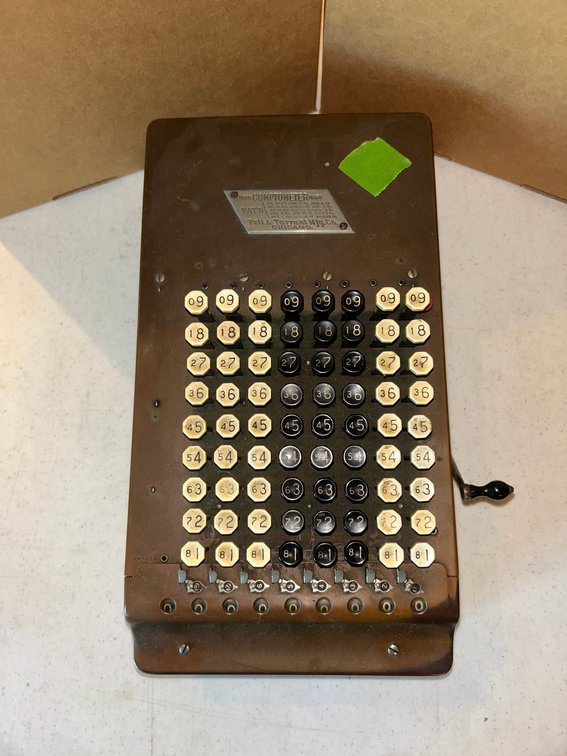 Comptometer adding machine-industrial art