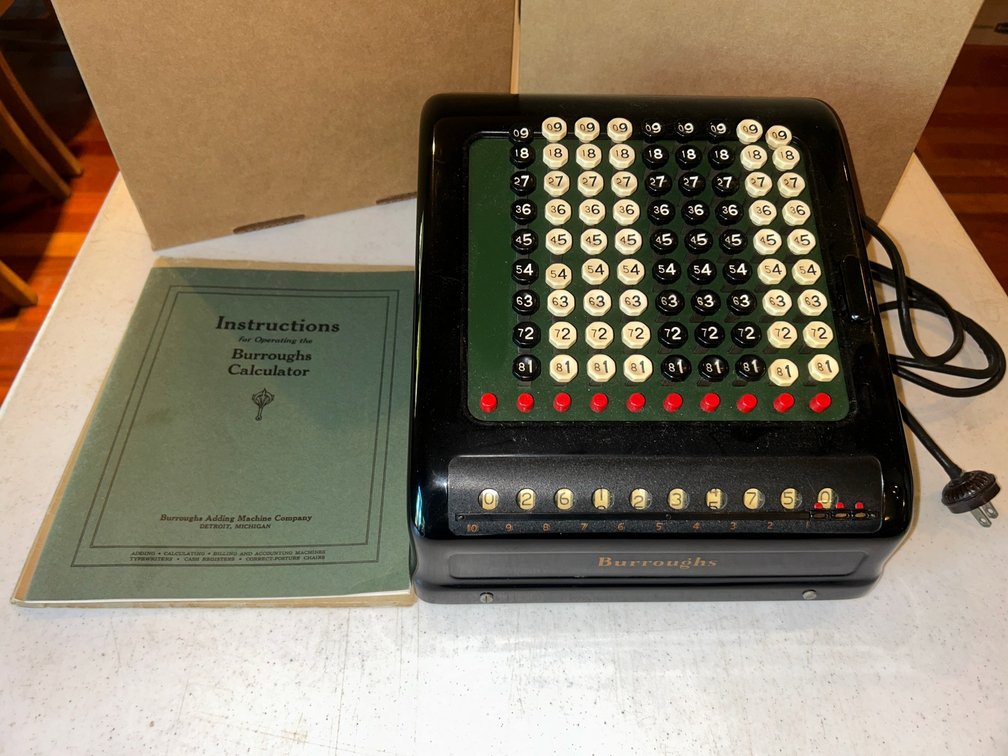 Electric Burroughs adding machine-Industrial Art