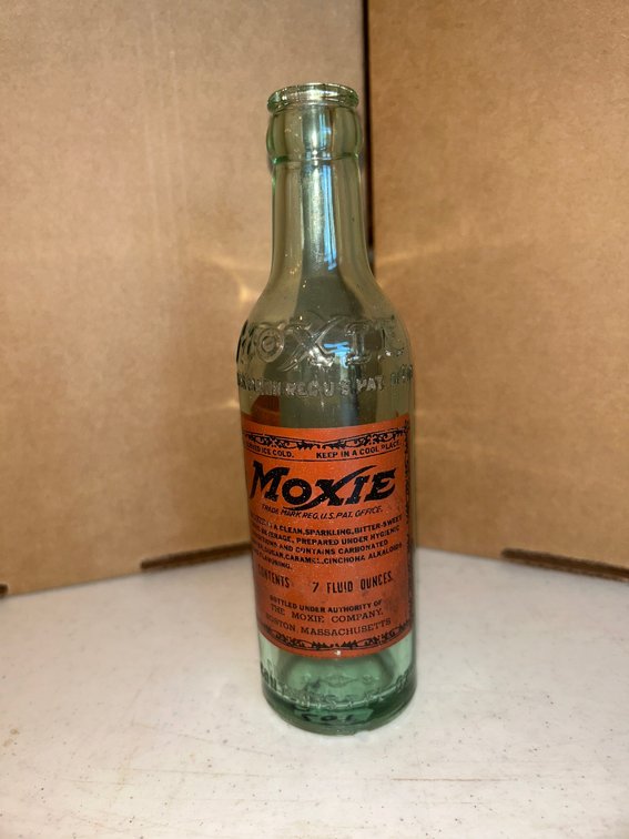 Moxie drink bottle