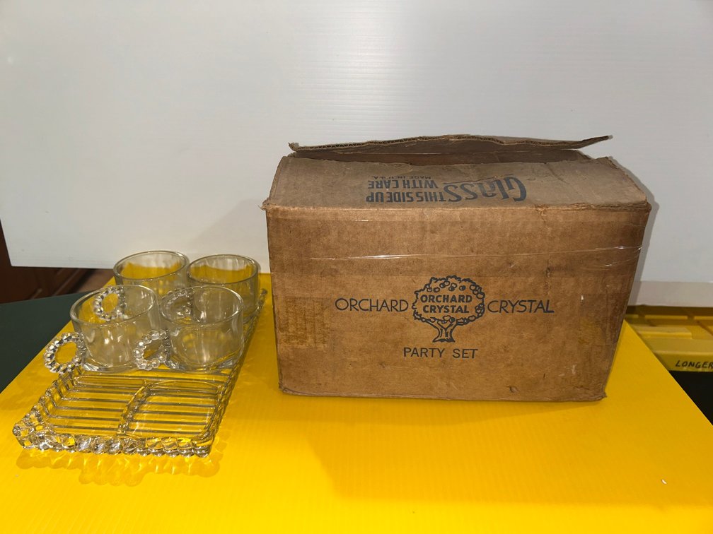 Glass snack sets