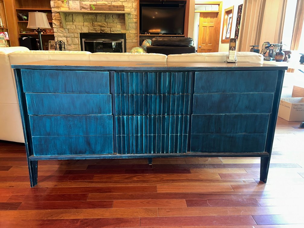 Wooden painted dresser